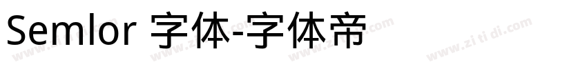 Semlor 字体字体转换